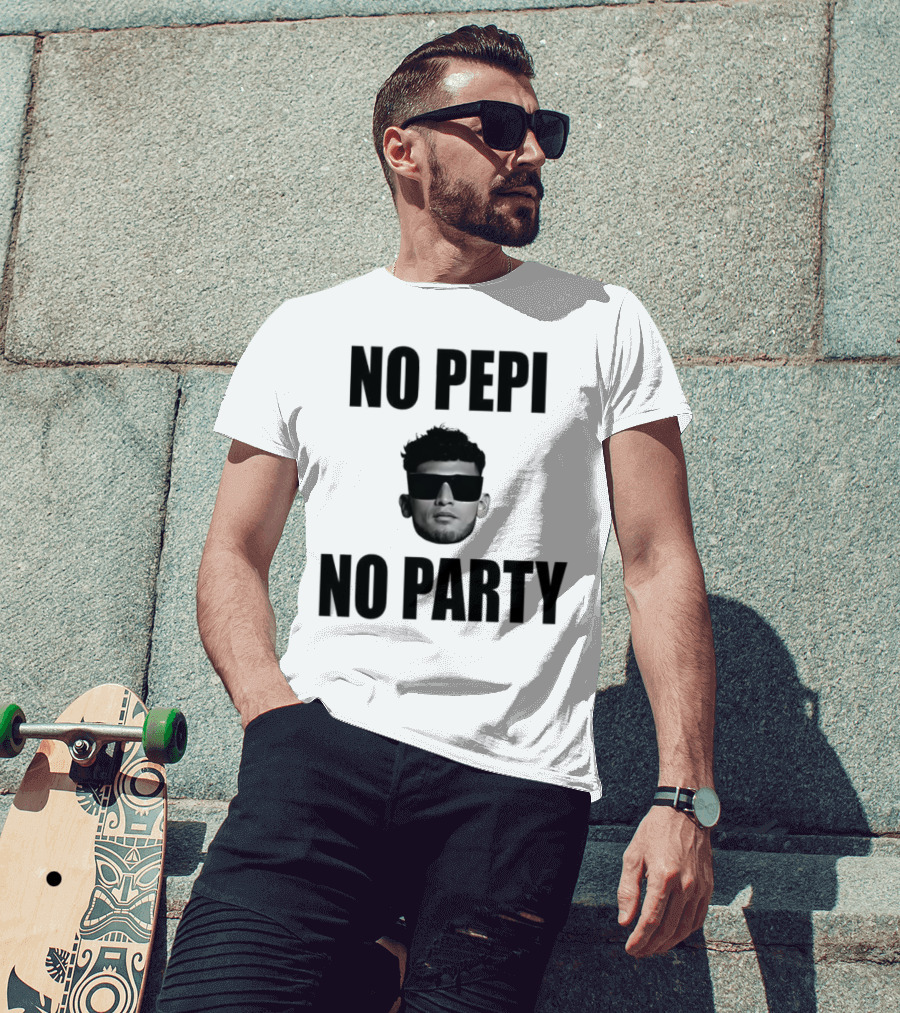 Ricardo Pepi No Pepi No Party Face With Sunglasses T-Shirt