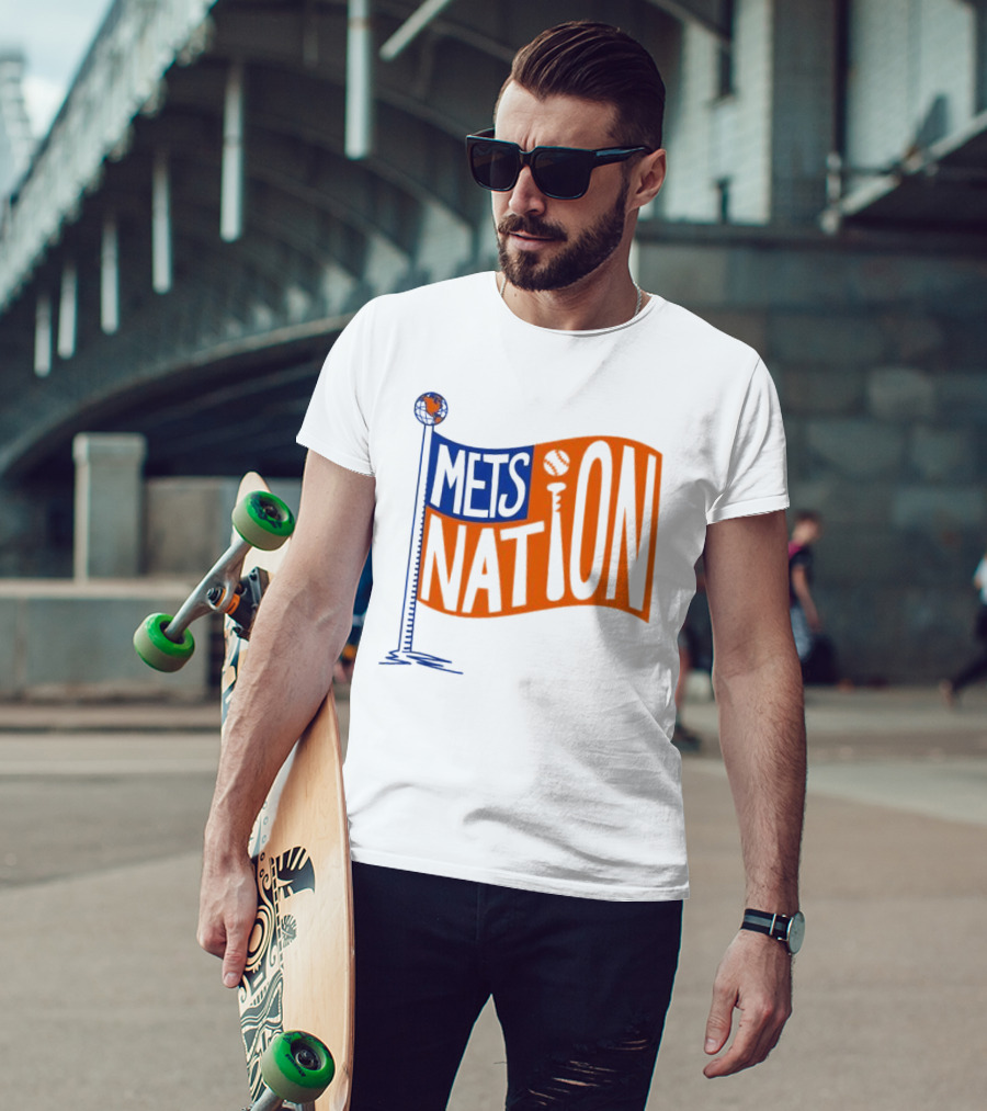Mets Nation Flag New York Mets Baseball Team T-Shirt