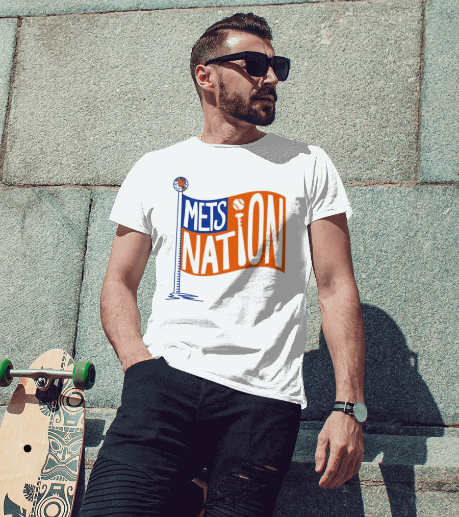Mets Nation Flag New York Mets Baseball Team T-Shirt