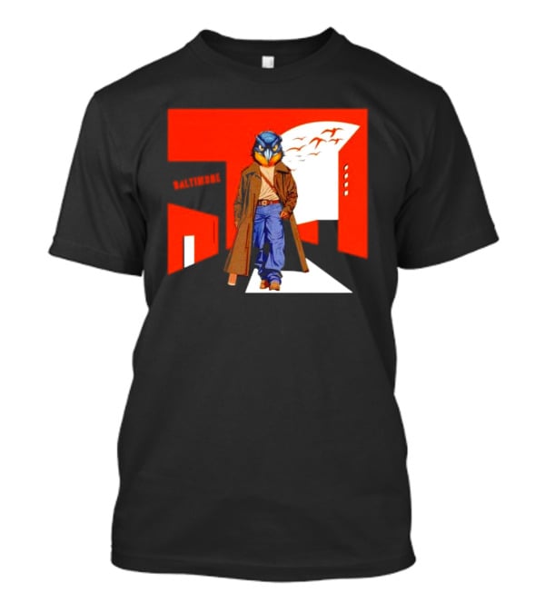 Baltimore Orioles The Wire Parody Owl T-Shirt