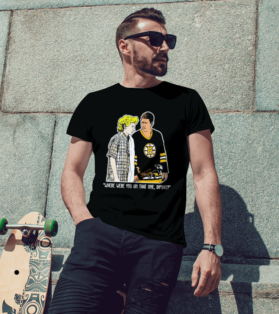 Where Were You On That One Dipshit Boston Bruins Hockey Scene T-Shirt
