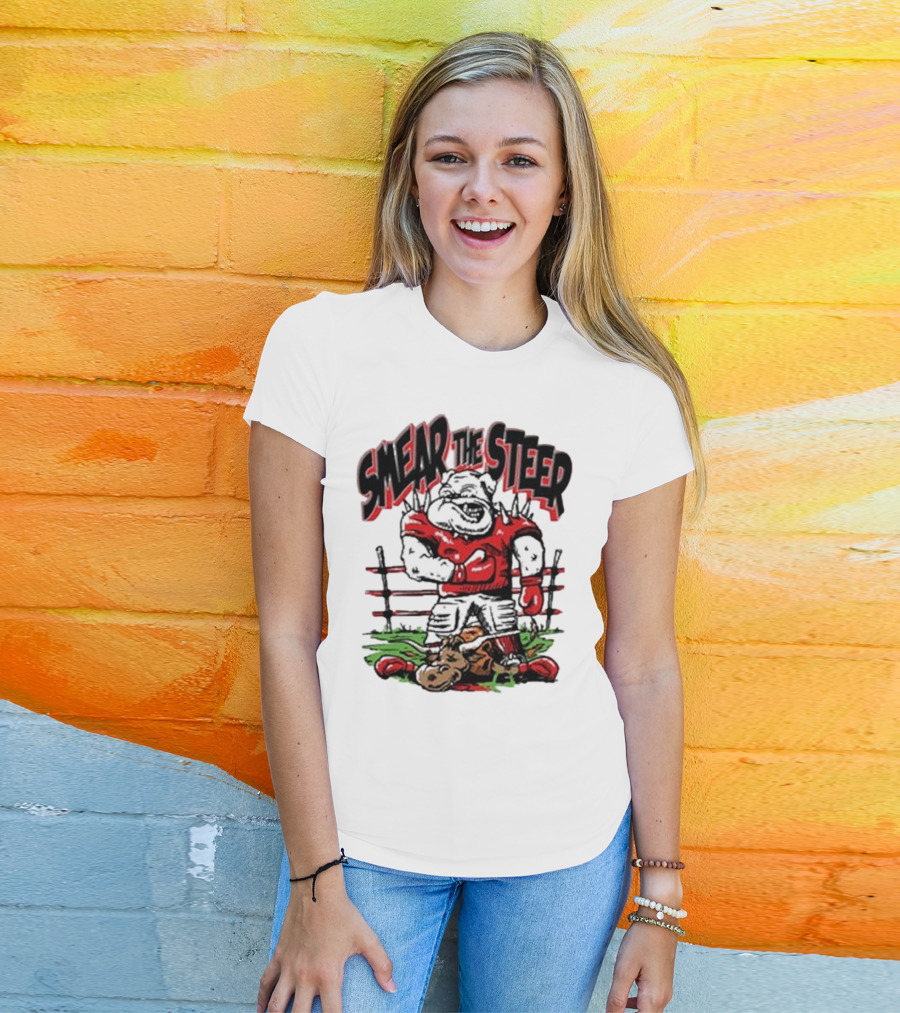 Georgia Bulldog Smear The Steer T-Shirt
