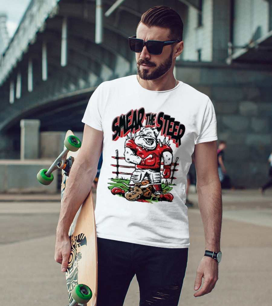 Georgia Bulldog Smear The Steer T-Shirt