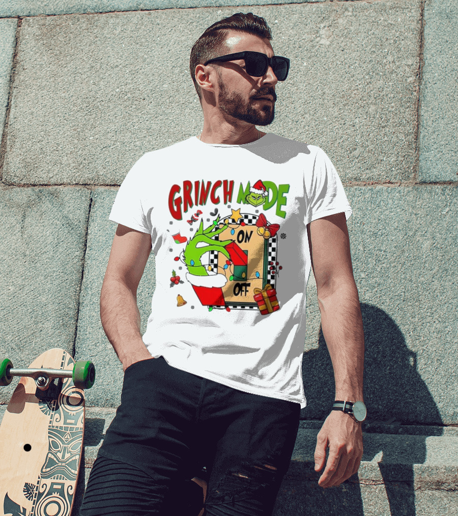 Grinch Christmas Mode On Off T-Shirt