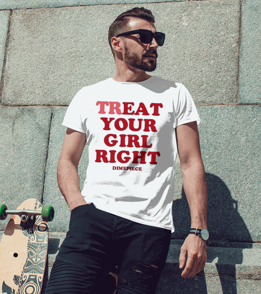 Treat Your Girl Right Dimepiece Statement Red T-Shirt