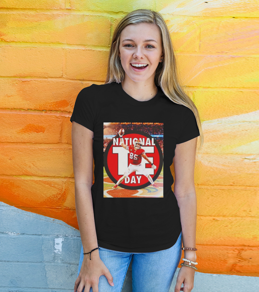 National Tight Ends Day George Kittle 85 SF 49ers Game T-Shirt