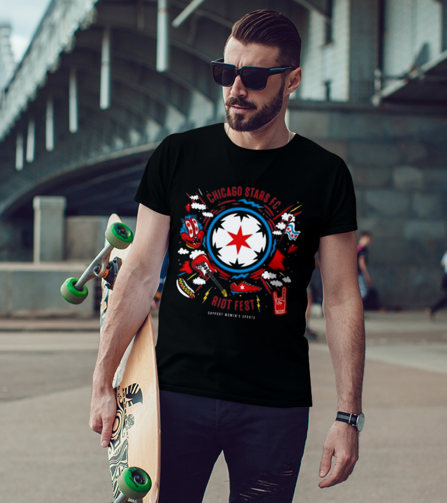 Chicago Stars FC Riot Fest Support Women's Sports T-Shirt