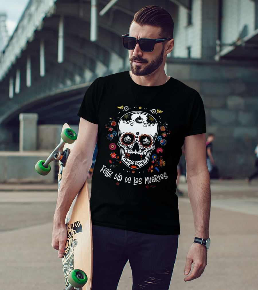 Vancouver Canucks Feliz Dia De Los Muertos T-Shirt
