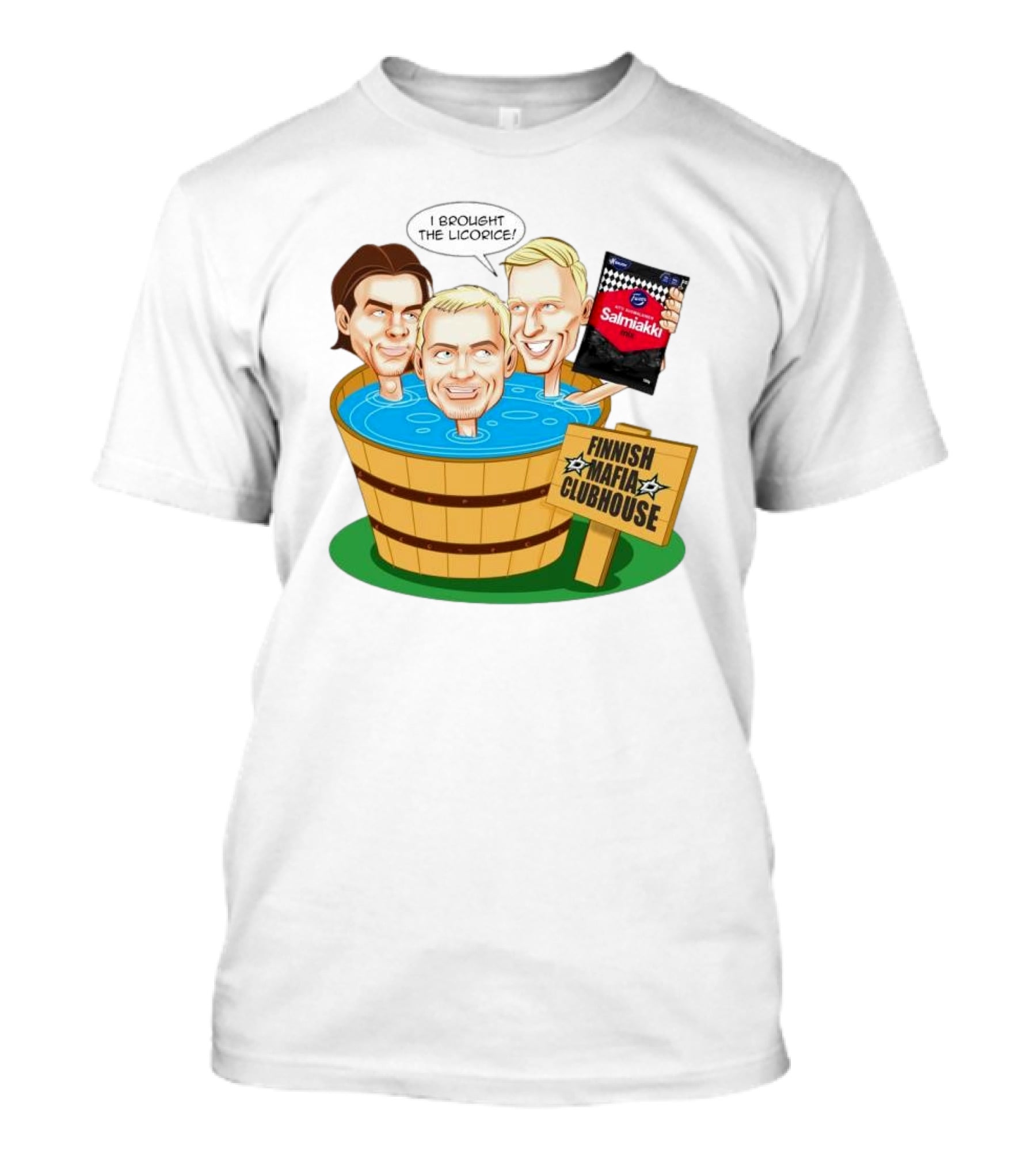Dallas Stars Finnish Mafia Clubhouse I Brought The Licorice Salmiakki T-Shirt
