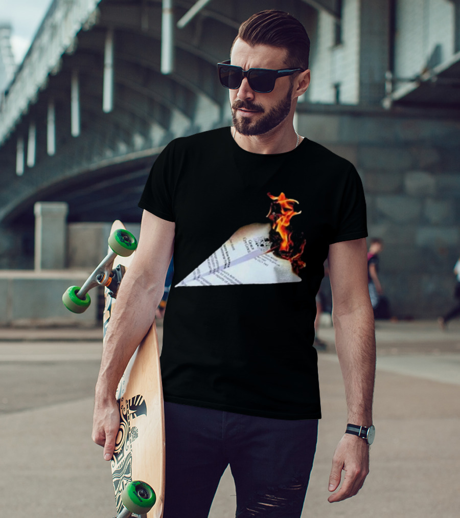 Lovejoy Band Burning Paper Plane Nuisance T-Shirt