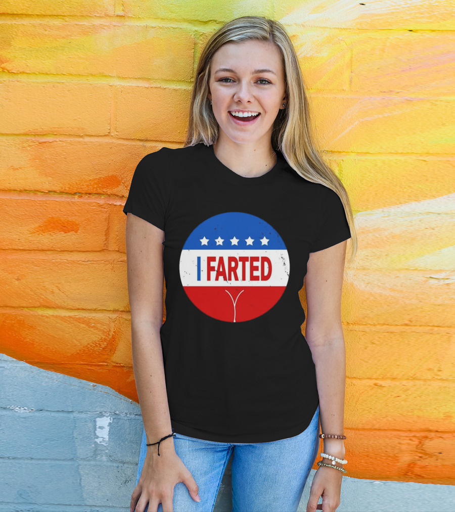 I Farted Political I Voted Star Red White Blue T-Shirt