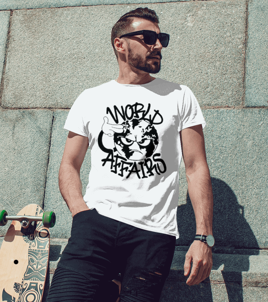 World Affairs Yung Lean Grumpy Earth Salute T-Shirt
