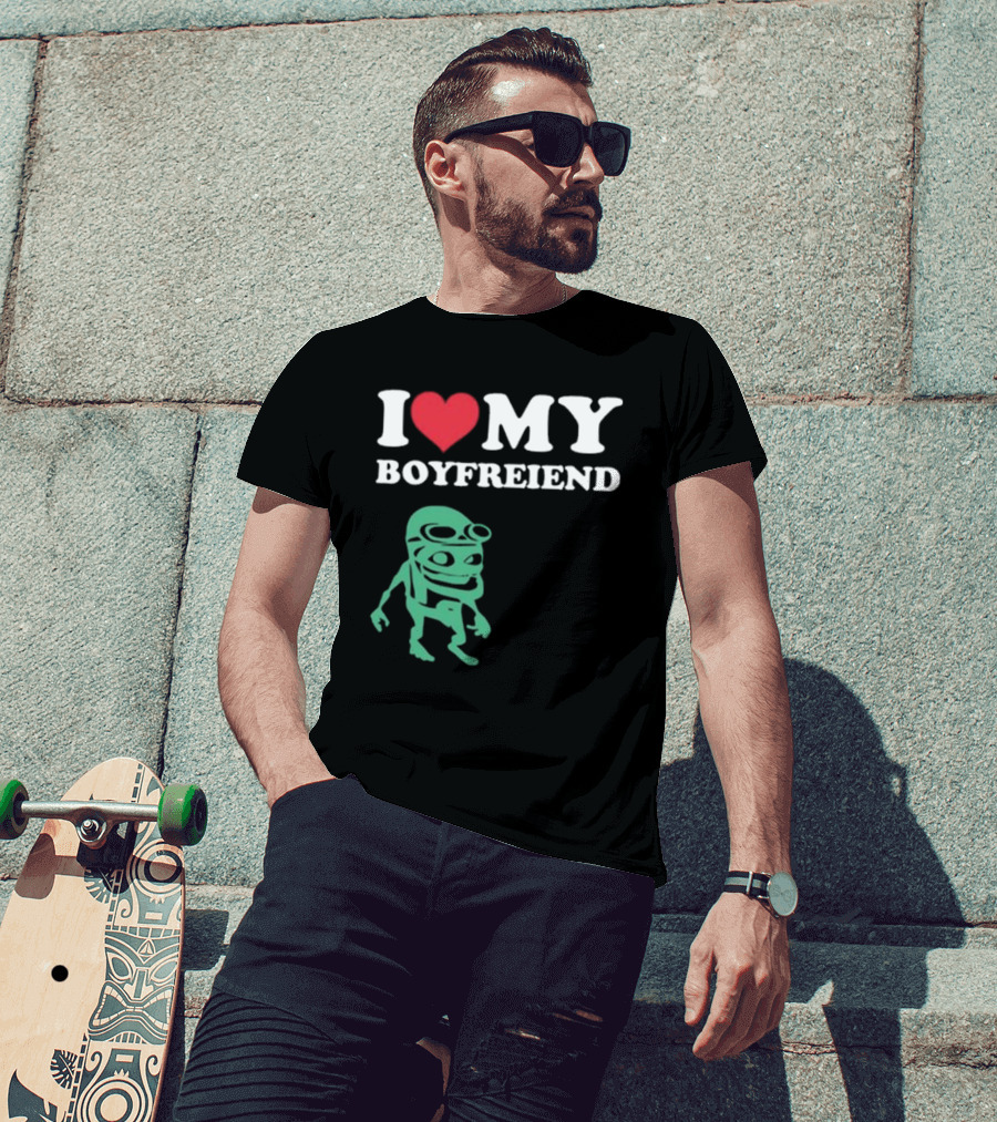 I Love My Boyfriend Crazy Frog Joey Valence T-Shirt