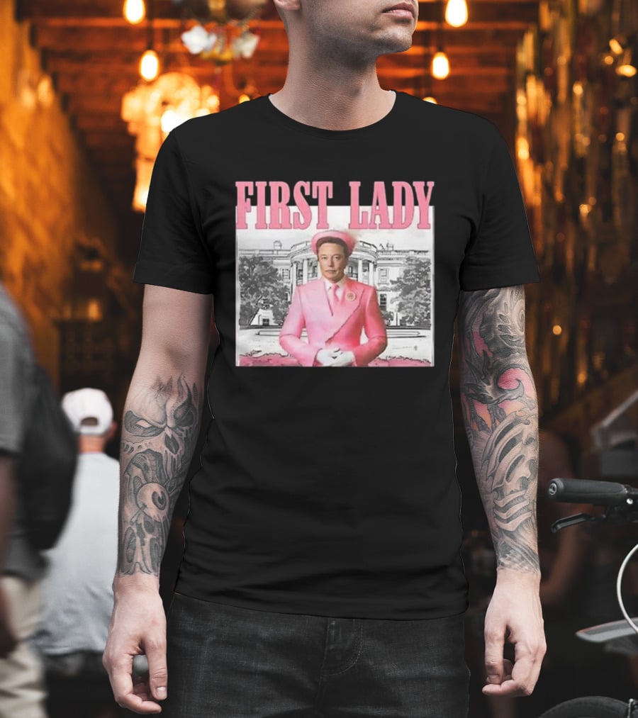 First Lady Elonia Musk Pink Suit White House T-Shirt