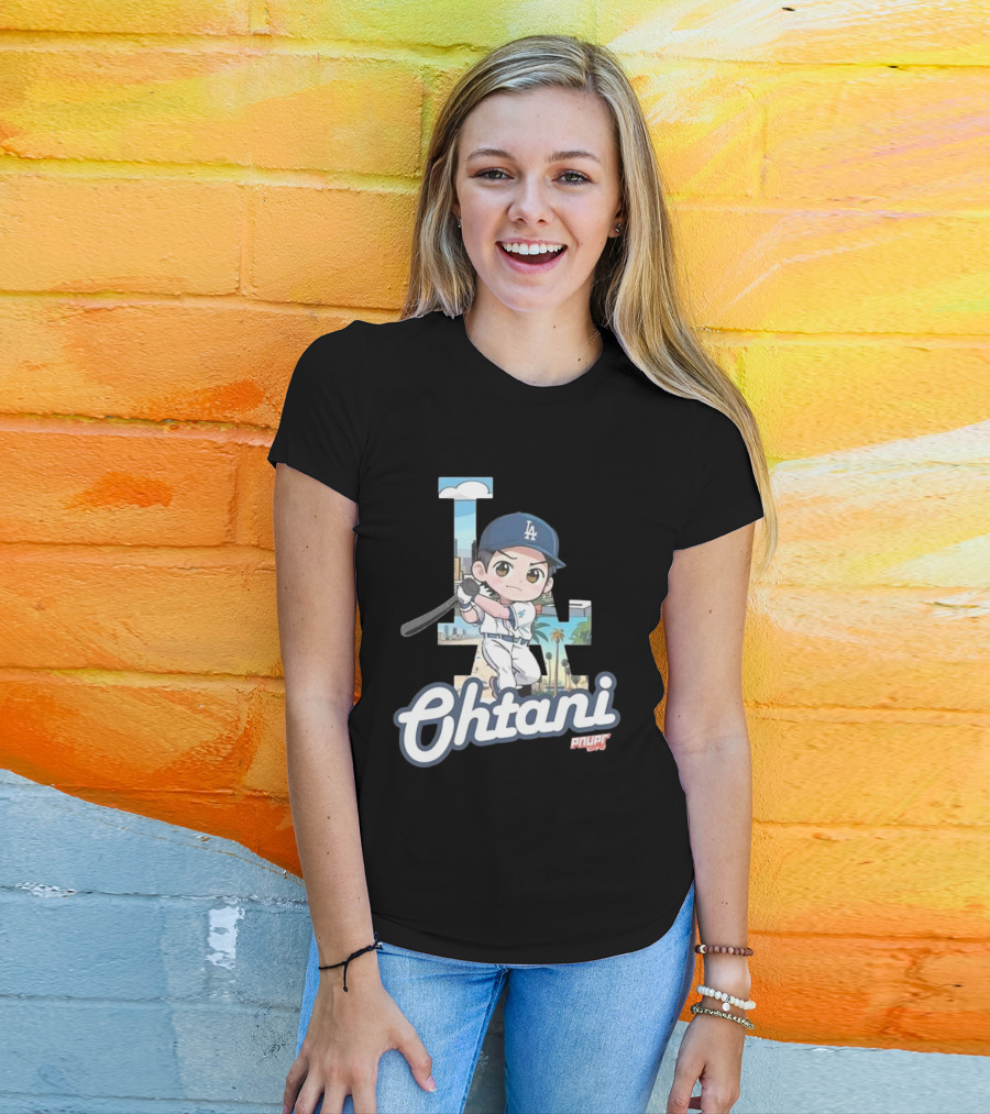 Chibi Shohei Ohtani LA Dodgers Ohtani Pnuppr T-Shirt
