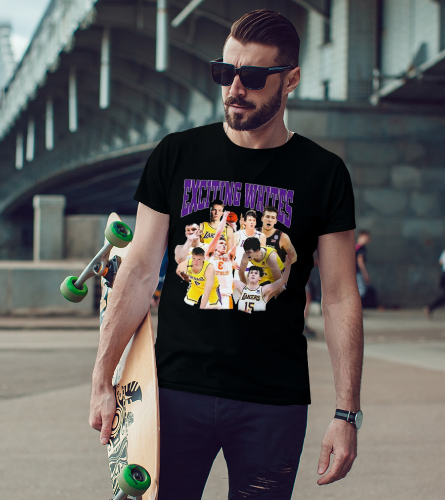 Dalton Knecht Austin Reaves Exciting Whites Lakers Basketball T-Shirt