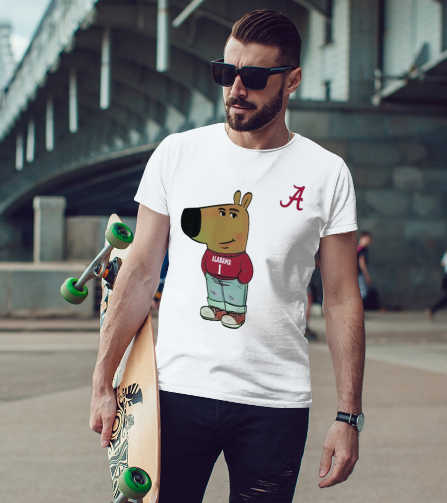 Alabama Crimson Tide Chill Cartoon Character T-Shirt