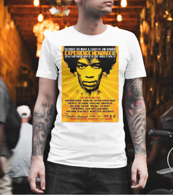 Celebrate the Music and Legacy of Jimi Hendrix 2025 Experience Hendrix Tour Zakk Wylde Kenny Wayne Shepherd Together on One Stage March 11-April 12 T- Celebrate the Music and Legacy of Jimi Hendrix 2025 Experience Hendrix Tour Zakk Wylde Kenny Wayne Shepherd Together on One Stage March 11-April 12 T-