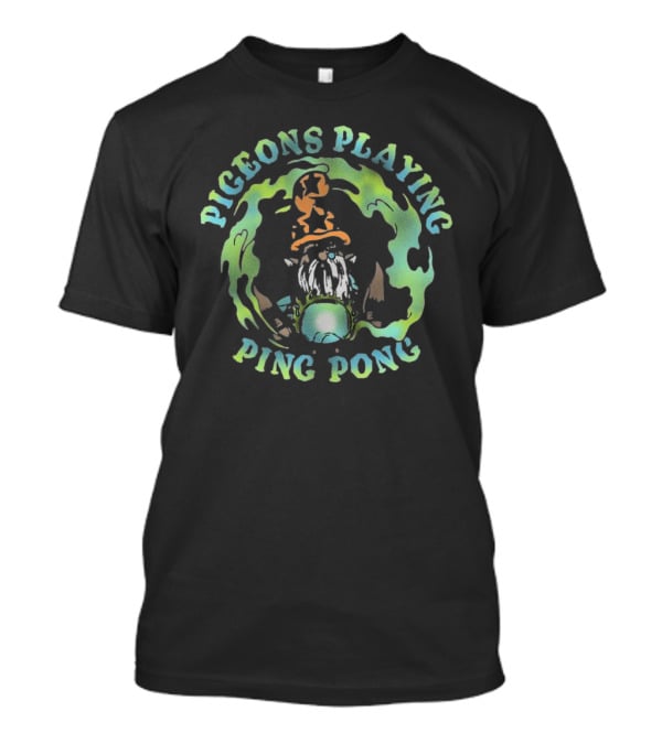 Pigeons Playing Ping Pong Wizard Psychedelic T-Shirt