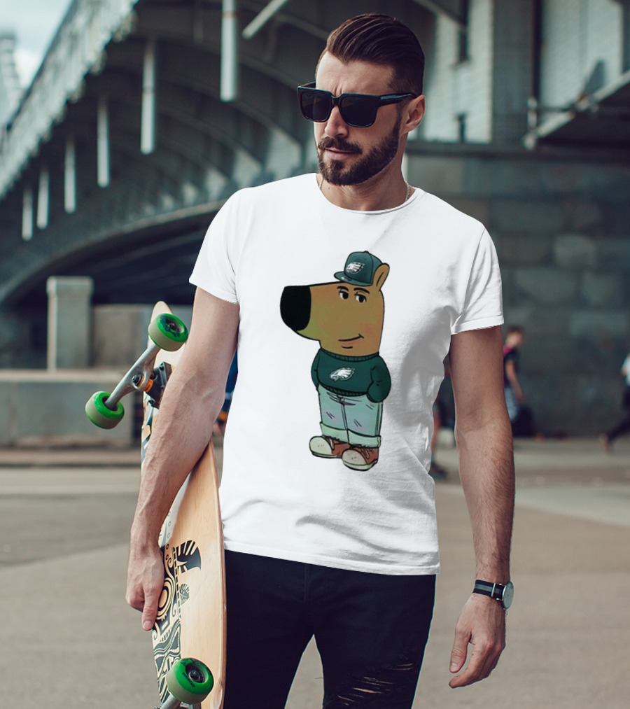 I Am Just A Chill Guy Philadelphia Eagles Character In Hat T-Shirt