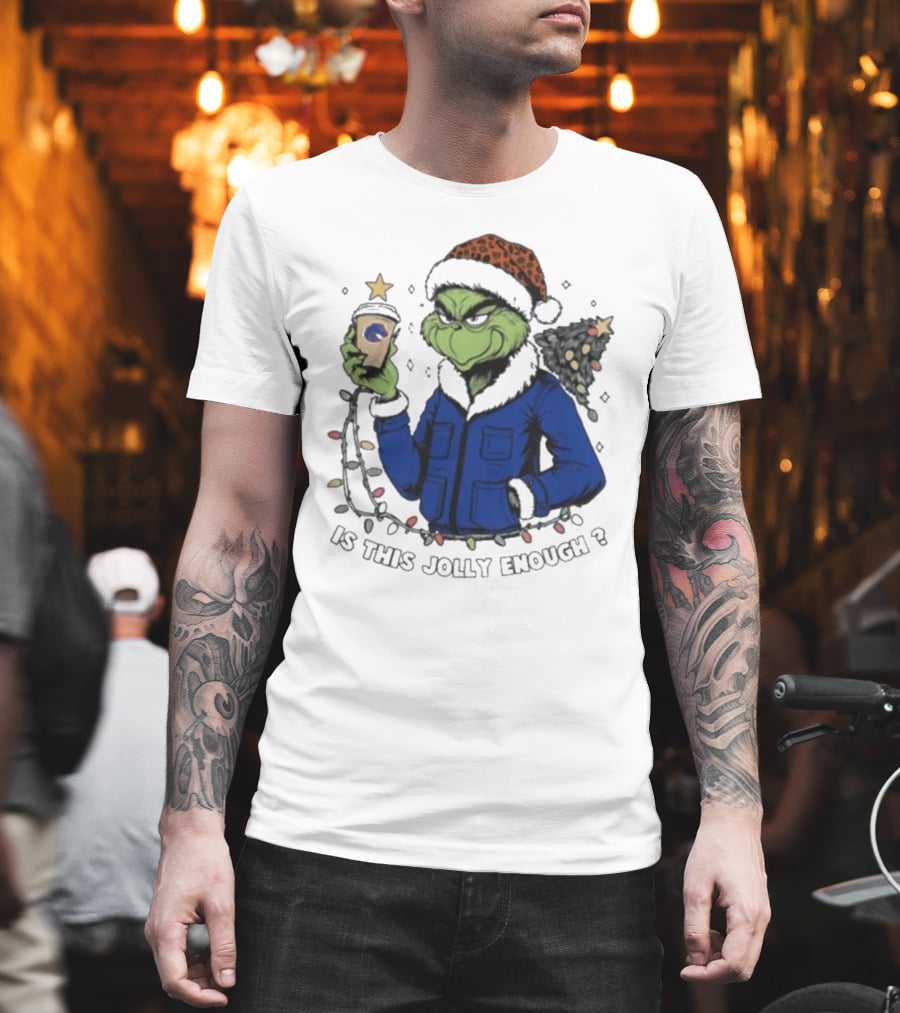 Boise State Broncos Santa Grinch Is This Jolly Enough Merry Christmas T-Shirt