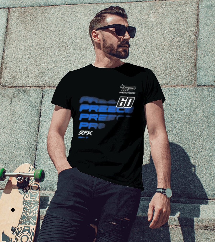 Ryan Preece RP 60 RFK Blue Men's Black T-Shirt