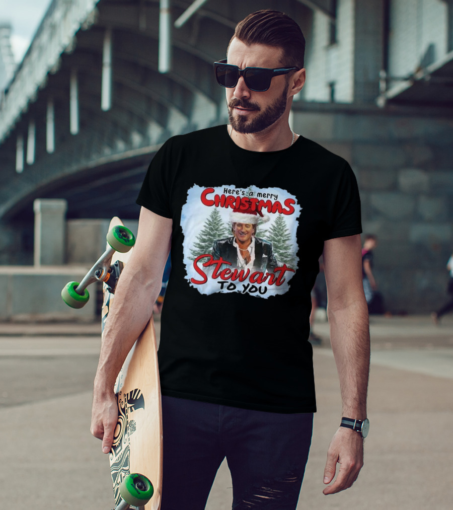 Rod Stewart Here’s A Merry Christmas Stewart To You T-Shirt