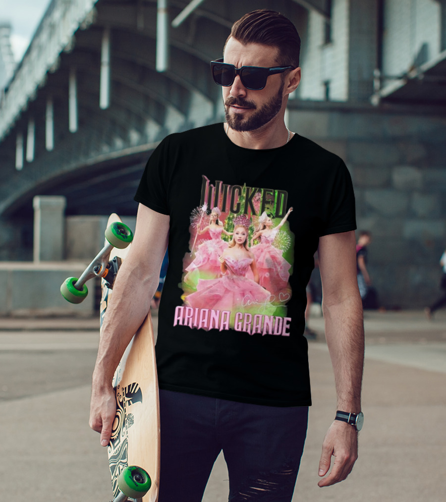 Wicked Ariana Grande Signature Pink Dress Trio T-Shirt