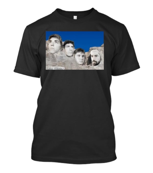 Family Friendly Mt. Rushmore Faces T-Shirt
