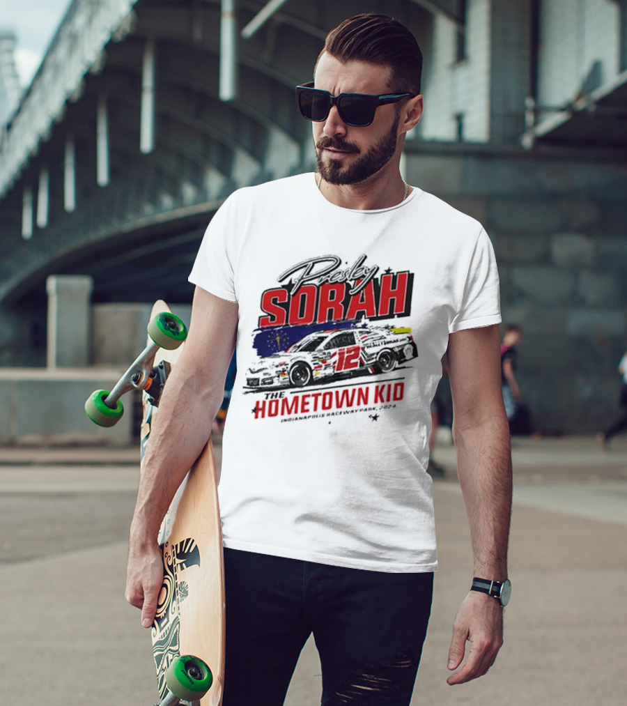 Presley Sorah The Hometown Kid Car 12 Indianapolis Raceway Park T-Shirt