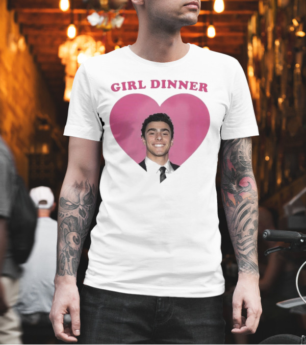 Luigi Mangione Girl Dinner Heart Shape T-Shirt Luigi Mangione Girl Dinner Heart Shape T-Shirt