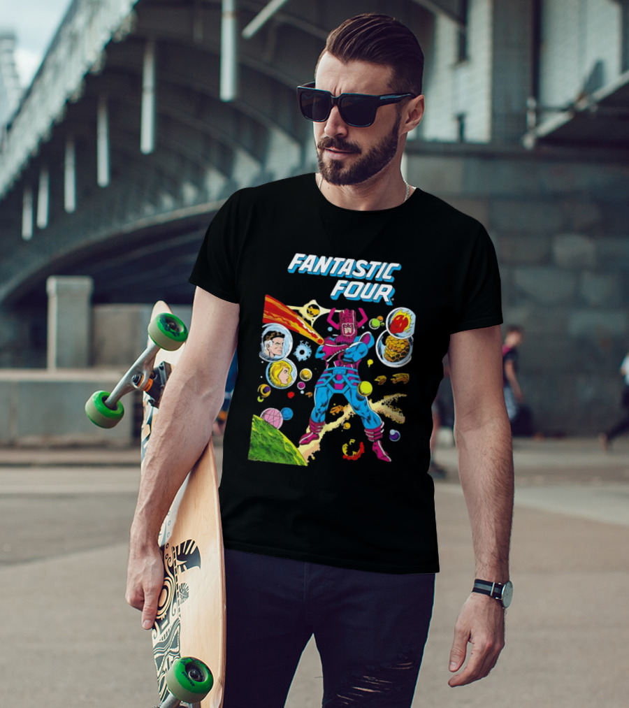 Fantastic Four Galactus Cosmic Adventure Comic T-Shirt
