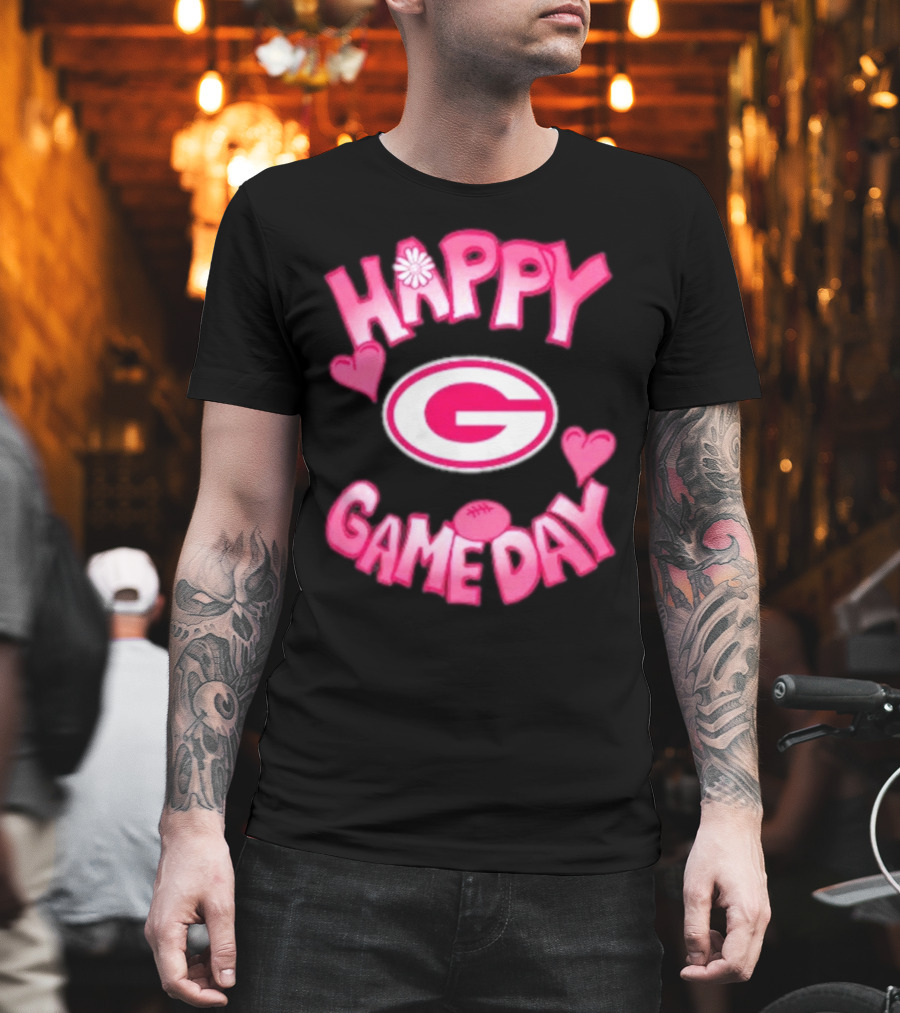 Happy Gameday Valentine’s Day Green Bay Packers 2025 T-Shirt