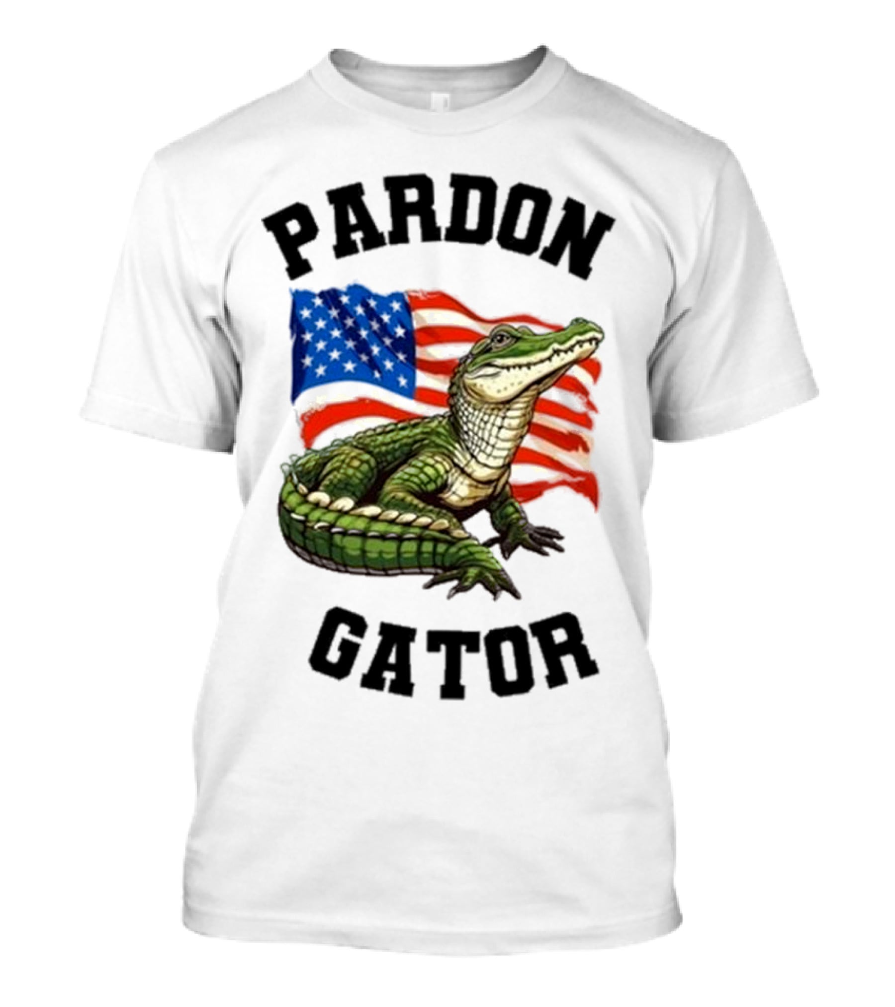 Pardon Gator American Flag Constitutional Gator T-Shirt