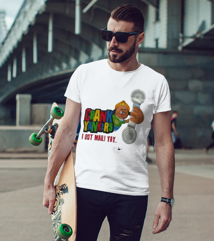 Crank Yankers I Got Mail Yay Character With Telephone Receiver T-Shirt