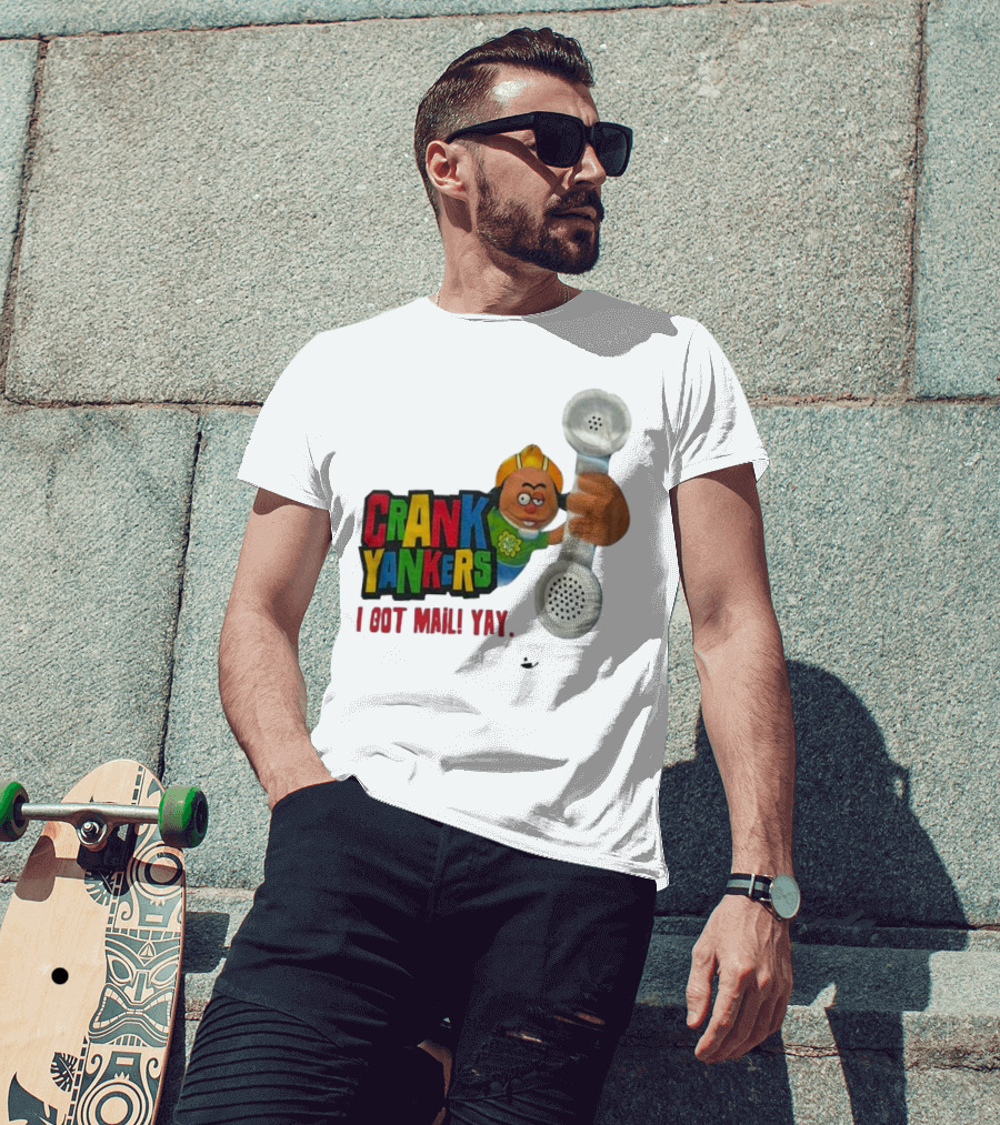 Crank Yankers I Got Mail Yay Character With Telephone Receiver T-Shirt