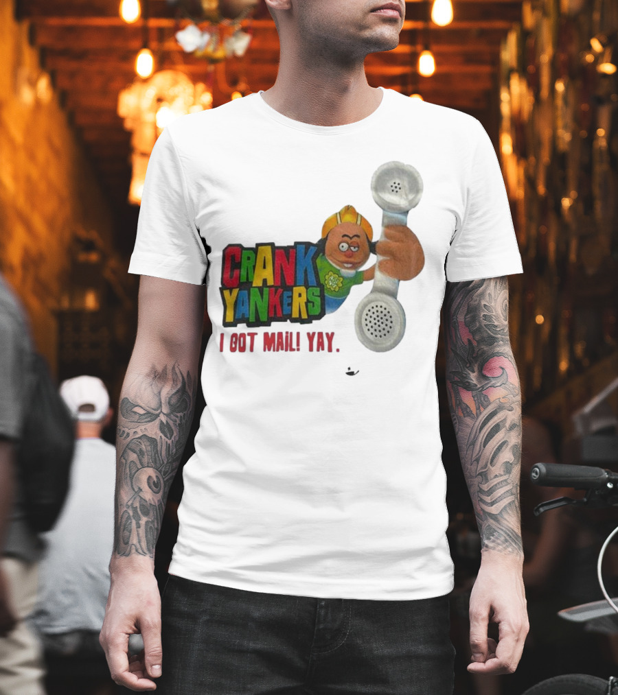 Crank Yankers I Got Mail Yay Character with Telephone Receiver T-Shirt