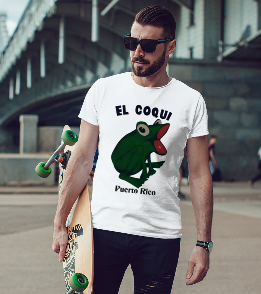 Dios Bunny El Coqui Puerto Rico Frog T-Shirt