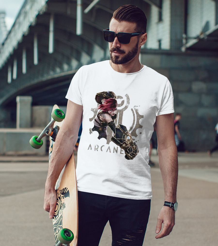 Arcane League Of Legends Violet Fat Hands T-Shirt