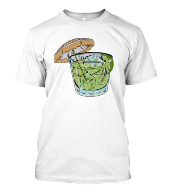 Margarita 818 Tequila Tropical Drink Umbrella Lime T-Shirt