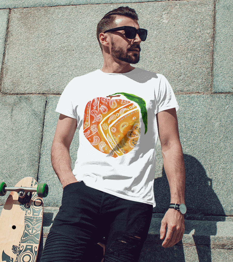 Peach Paisley Pattern Please T-Shirt