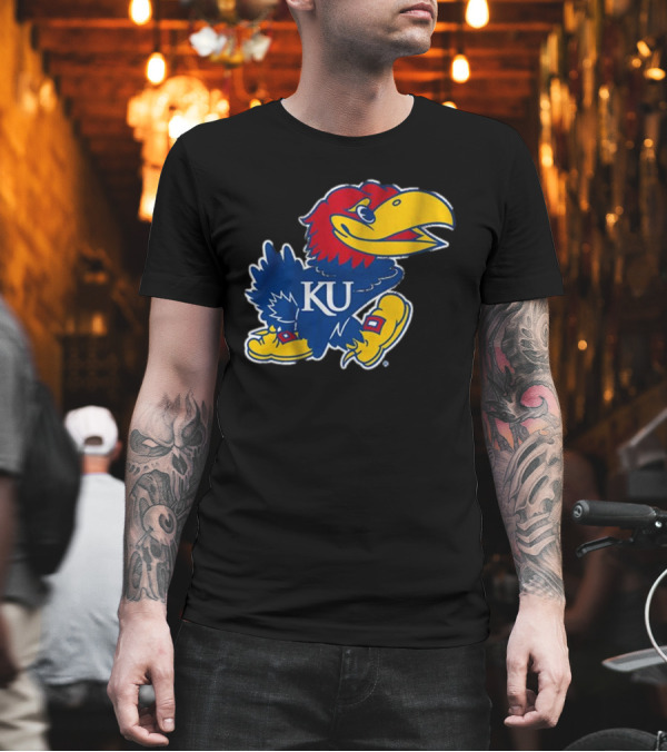 KU Jayhawk Kansas Basketball T-Shirt KU Jayhawk Kansas Basketball T-Shirt