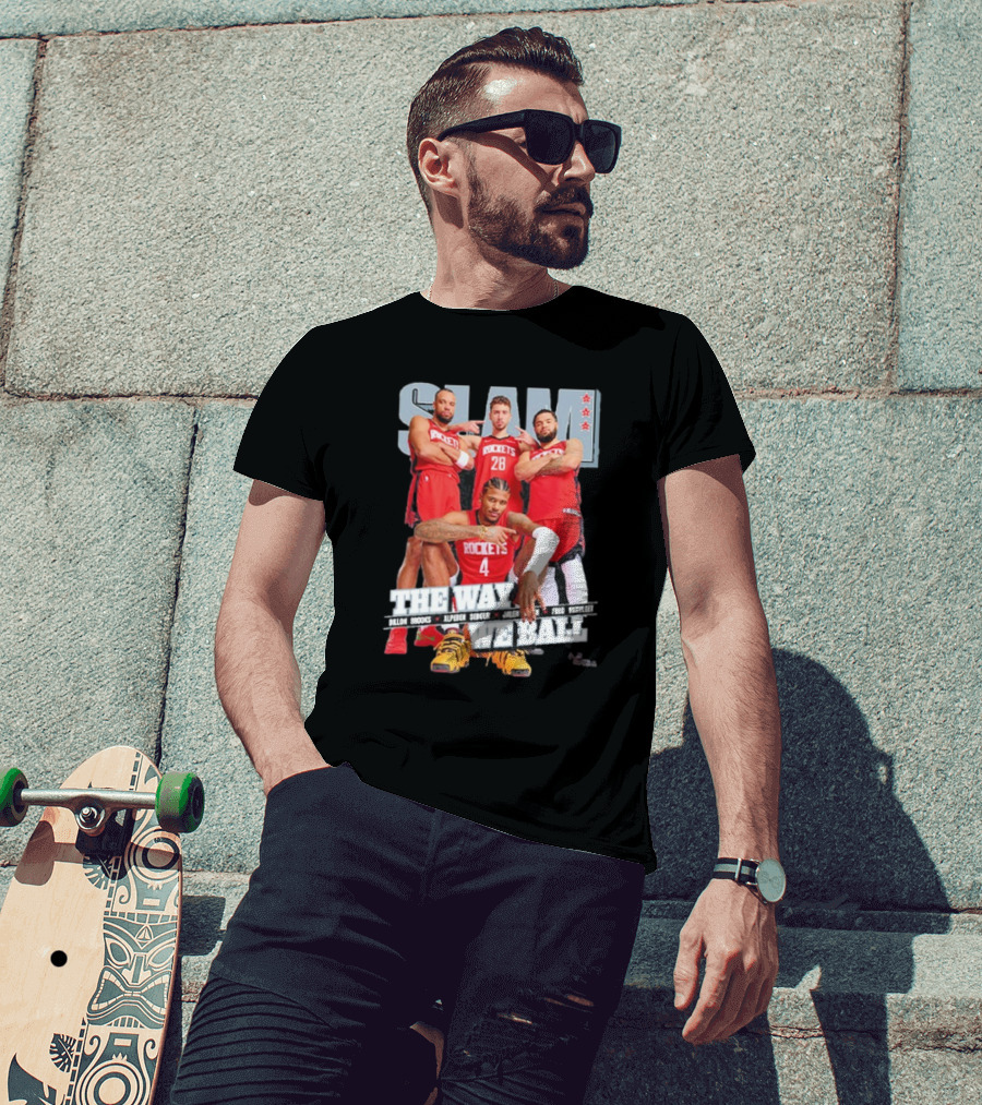 SLAM Houston Rockets Dillon Brooks Alperen Sengun Jalen Green Fred VanVleet The Way We Ball T-Shirt