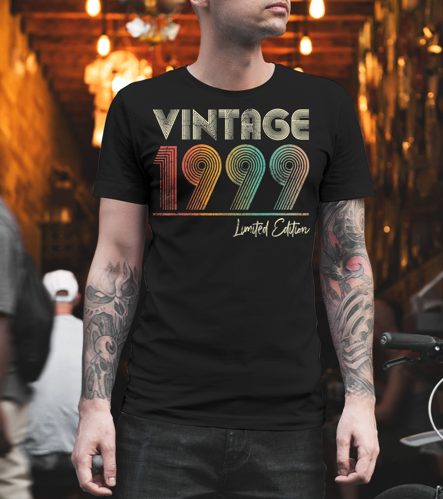 Vintage 1999 23 Years Old Birthday T-Shirt