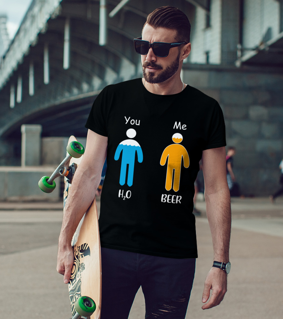 You Me H2O Beer Icon Figures T-Shirt