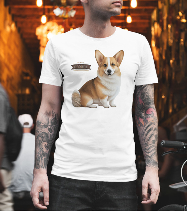 Coor D L Cute Corgi Dog T-Shirt Coor D L Cute Corgi Dog T-Shirt