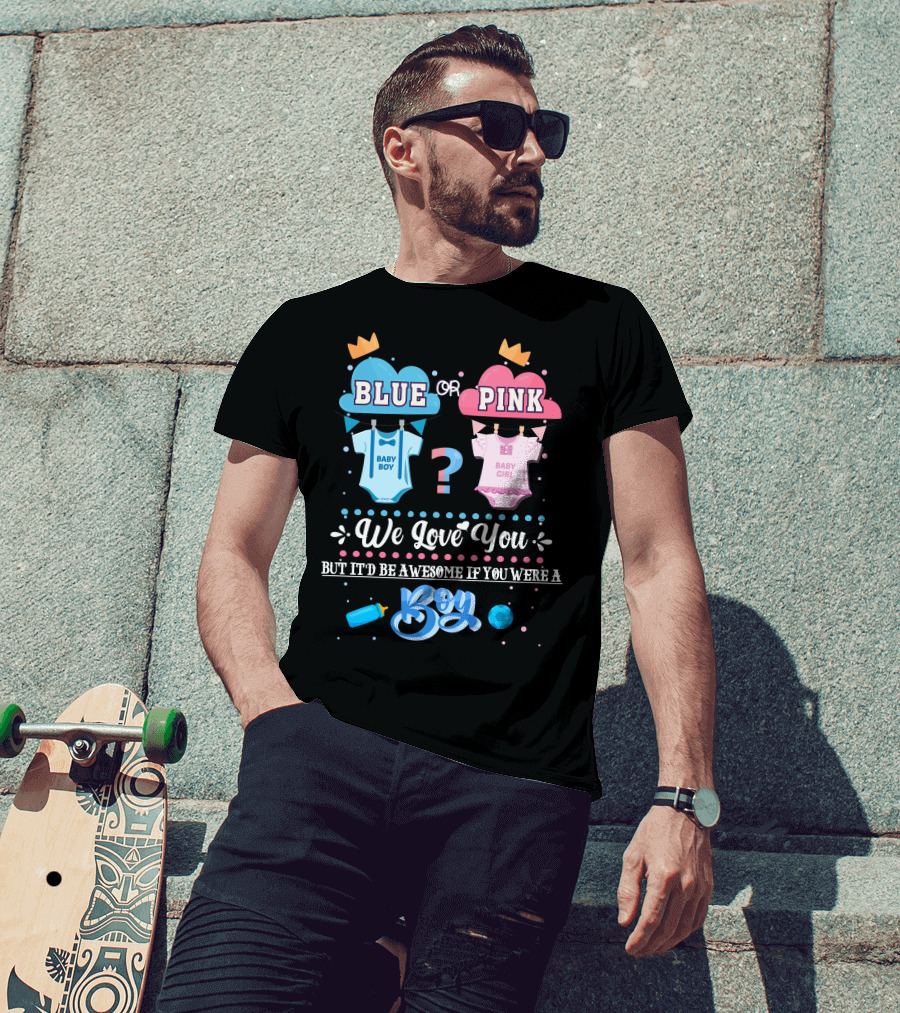 Blue Or Pink Baby Boy Girl Boy T-Shirt