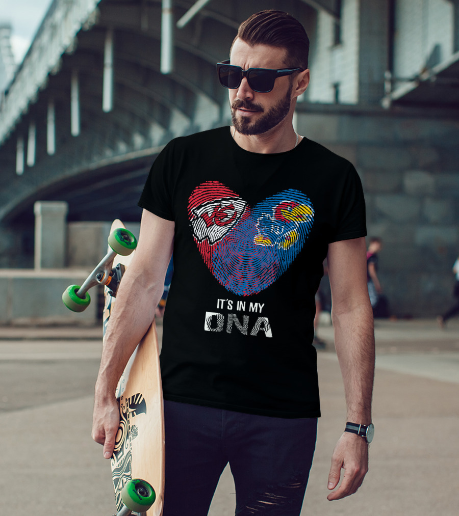 Kansas City Chiefs Kansas Jayhawks It's In My DNA T-Shirt
