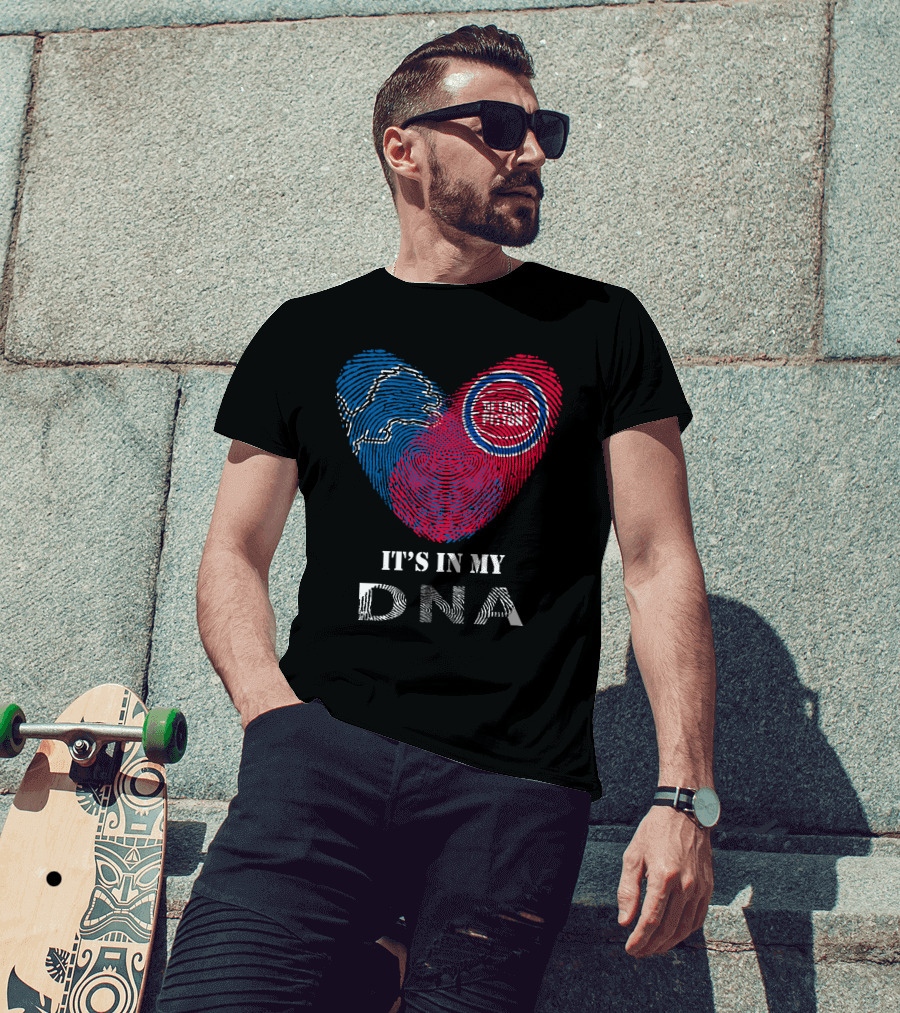 Lions Detroit Pistons It's In My DNA T-Shirt