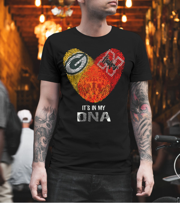 It's in My Packers Huskers DNA T-Shirt It's in My Packers Huskers DNA T-Shirt